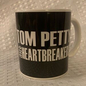 Tom Petty and the Heartbreakers black and white mug.